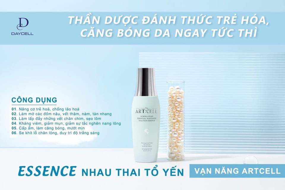 Serum Dưỡng Trắng Da Tổ Yến Ngọc Trai Artcell Arora Essential 100ml